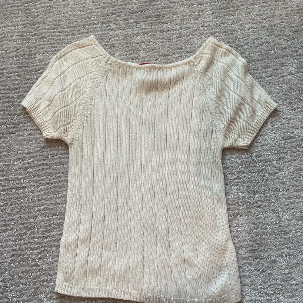 ESpirt cream short shirt